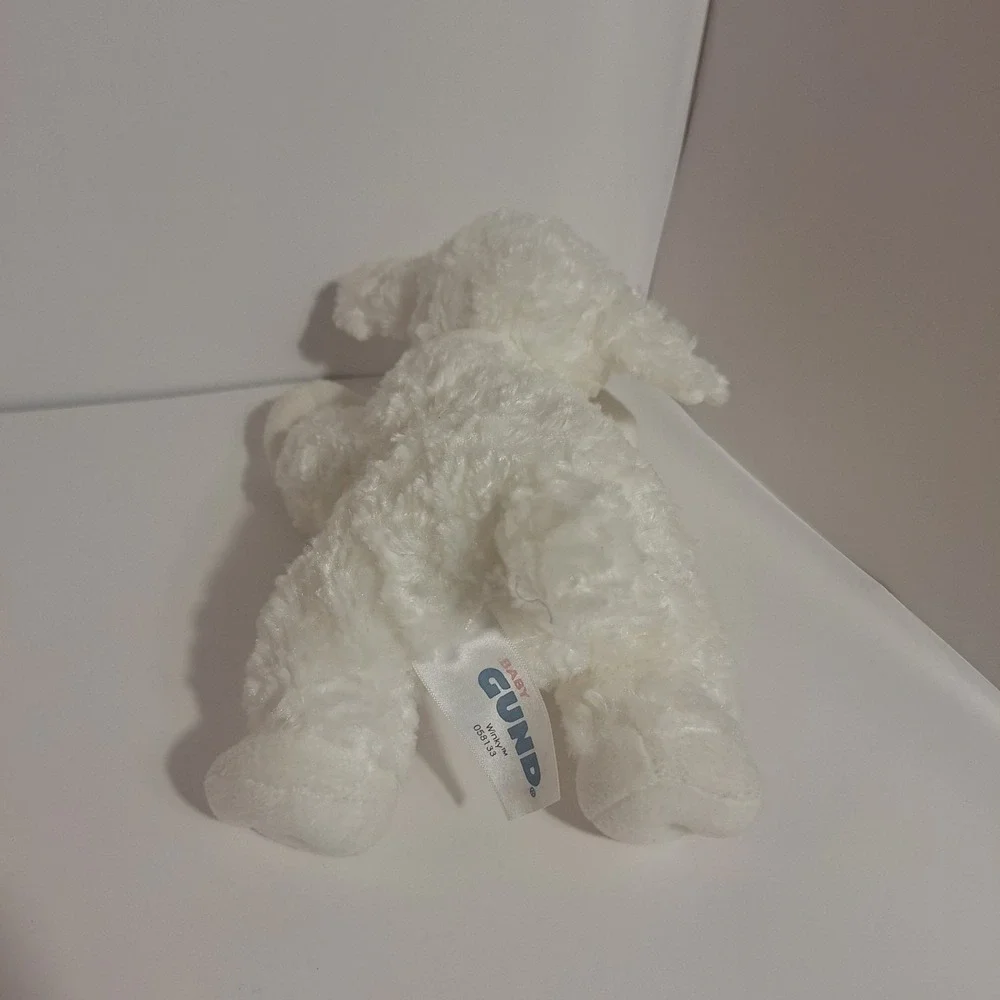 Baby Gund Winky White Baby Lamb  Stuffed Animal‎ with Rattle 8